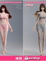 Puzzle Toys - PS002PW/SW - 1/6 Scale - Super Movable Steel Bone LSR Korean Female Body ( Pinkish Pale / Suntan including head sculpt, top, pants )