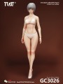 True1Toys - GC3026A - 1/6 Scale Figure - Female Body + Head ( Grey Hair White Skin )